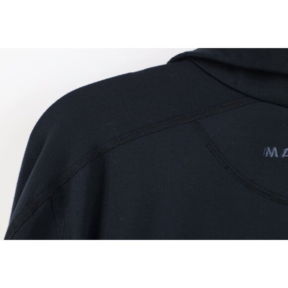 Mammut Mens Medium Spell Out Trekking Snow Half Zip Pullover Jacket Top Black - Picture 12 of 16